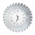 Reloj de Pared Decorativo Redondo en Mdf y Cristal Espejo - Tosco