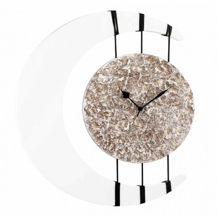 Reloj de pared suspendido en cuerdas de diseño realizado en Italia Jilly viadurini