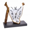 Reloj de mesa de diseño moderno en resina pintada a mano Made in Italy - Cian