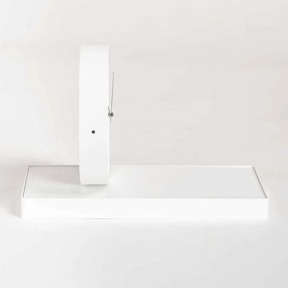 Reloj de mesa giratorio con espejo de acero Made in Italy - Meritorious viadurini