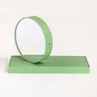 Reloj de mesa giratorio con espejo de acero Made in Italy - Meritorious viadurini