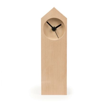 Reloj de mesa moderno de madera de arce evaporada Made in Italy - Arce viadurini