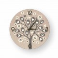 Reloj de pared de diseño moderno Tree Of Heart de madera