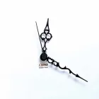 Reloj de pared cuadrado grande en madera blanca con flores - Florello viadurini