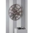 Reloj de pared grande y redondo de madera en mal estado - Mecanismo viadurini