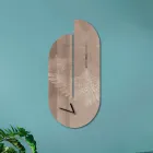 Reloj de Madera con Estampado de Garzas Made in Italy - Palau viadurini