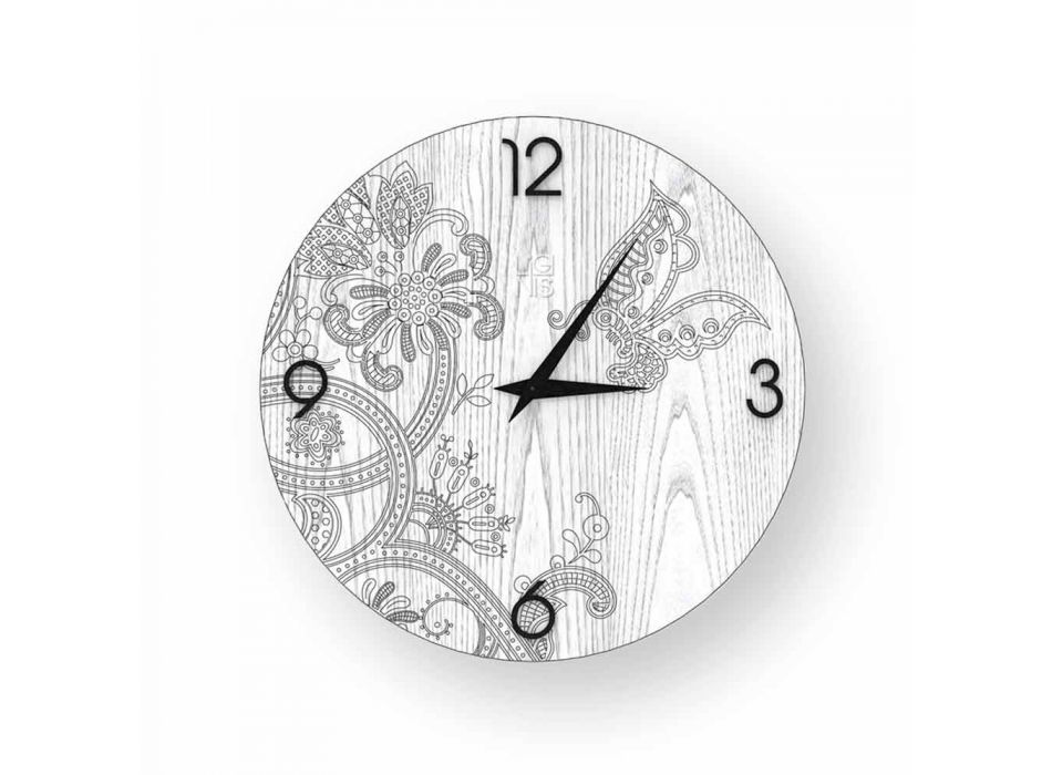 Reloj de pared de madera Ton, diseño moderno. viadurini