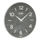 Reloj de MDF acoplado con películas de polipropileno fabricado en Italia - Más viadurini