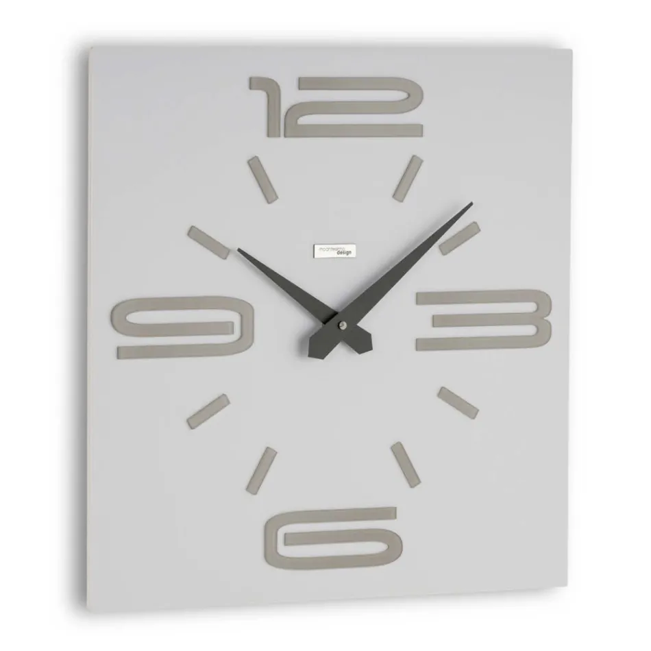Reloj de metacrilato de colores y PVC semiespumado Made in Italy - Rich viadurini