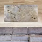 Moderno reloj con cinco cuadrantes que representa el mundo Miles viadurini