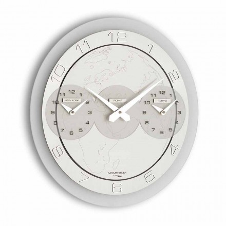 reloj de pared Modern Dininho Tris viadurini