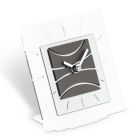 Reloj de sobremesa cuadrado de metacrilato transparente Made in Italy - Strange viadurini