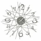 Reloj de pared con diseño de hierro redondo Made in Italy - Kombo viadurini