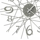 Reloj de pared con diseño de hierro redondo Made in Italy - Kombo viadurini