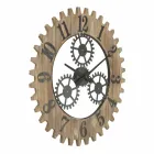 Reloj de pared redondo de diseño moderno en hierro y MDF - Gitta viadurini