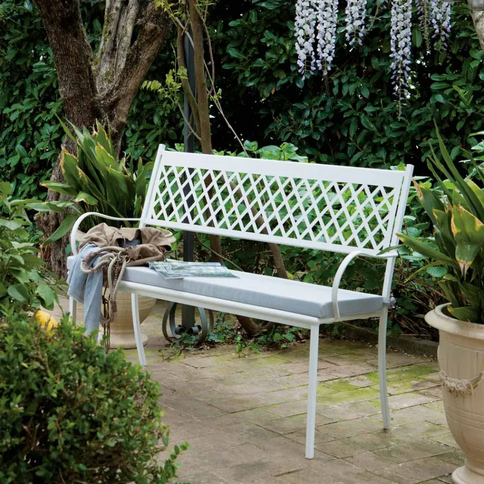 Banco apilable para exteriores en acero galvanizado Made in Italy - Celia viadurini