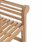 Banco de jardín de madera de teca de diseño rústico - Simonia viadurini