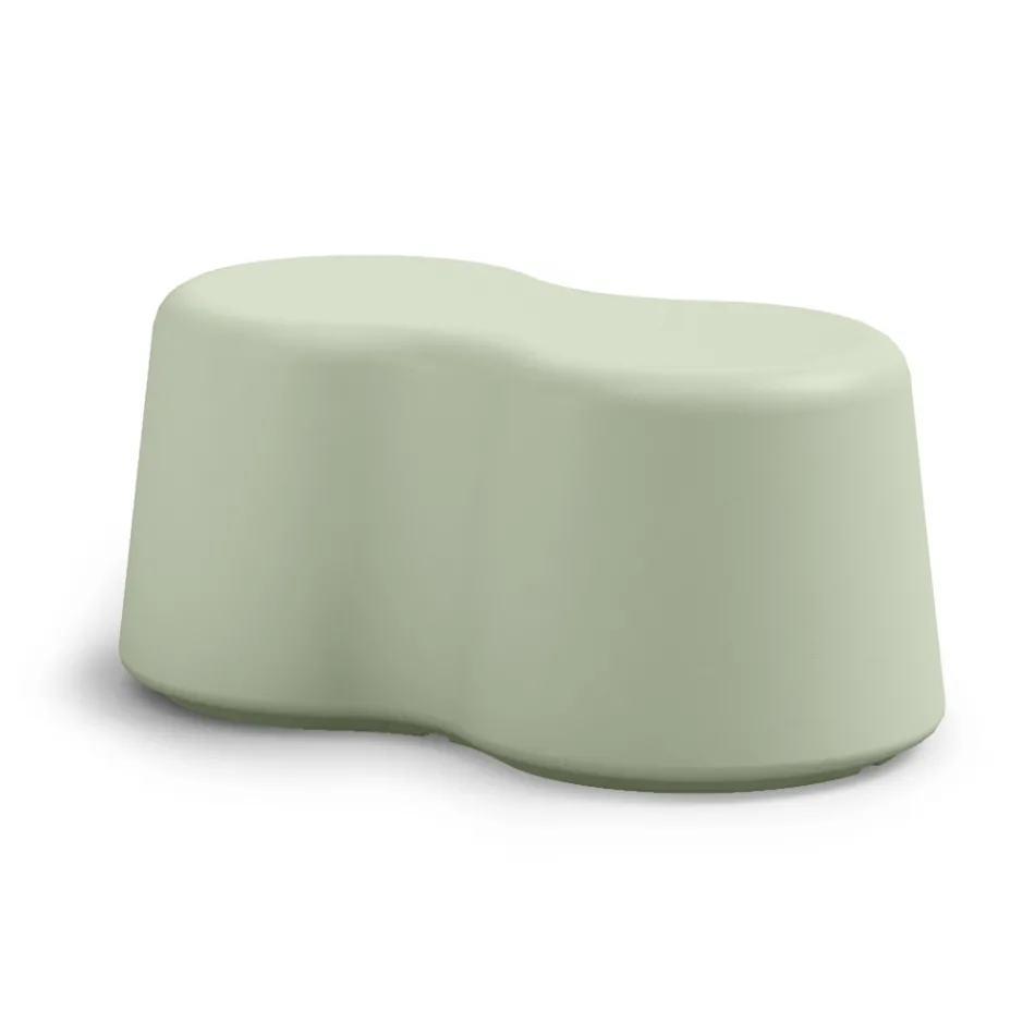 Banco de interior ondulado en polietileno de colores Made in Italy - Marion viadurini