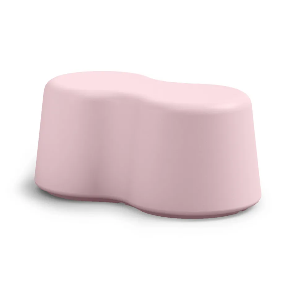 Banco de interior ondulado en polietileno de colores Made in Italy - Marion viadurini