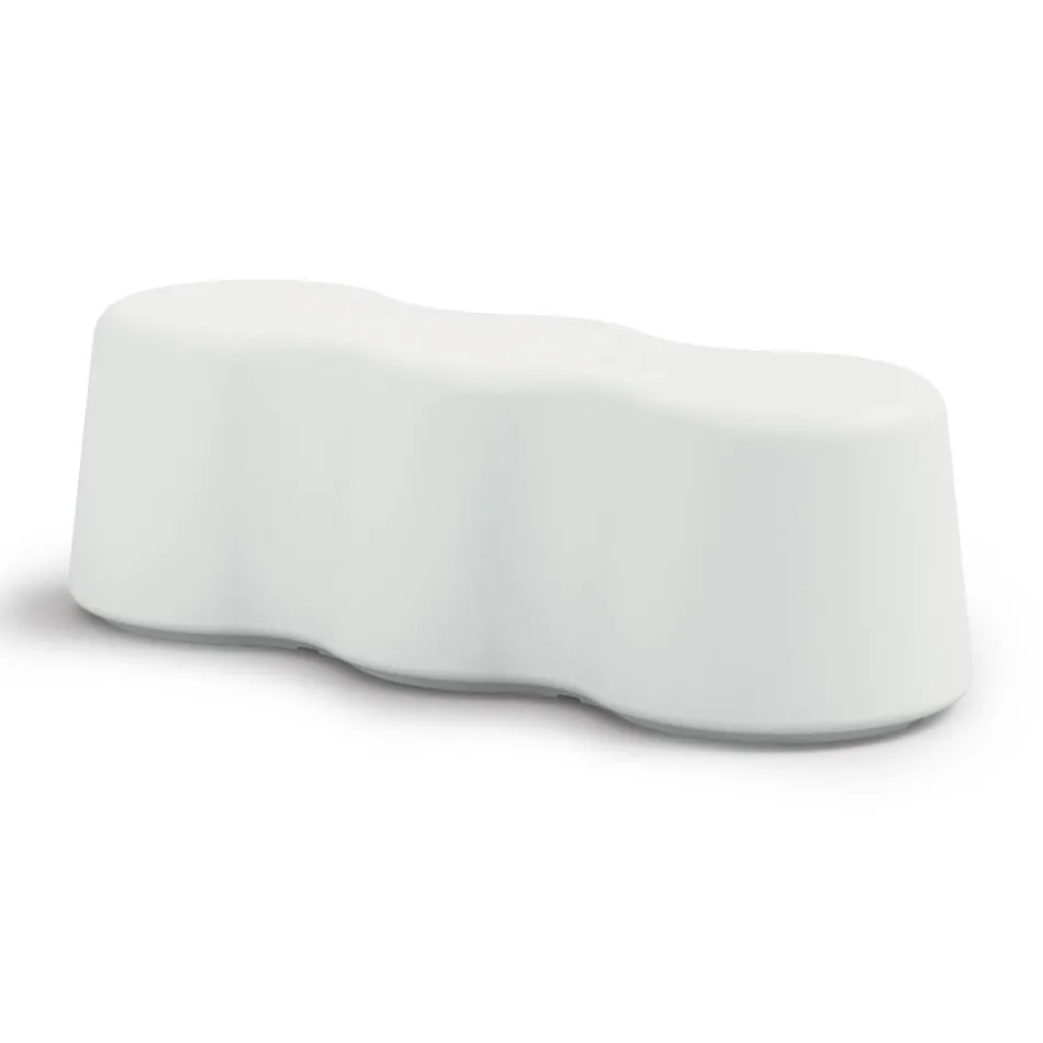 Banco interior ondulado en polietileno coloreado Made in Italy - Marion viadurini