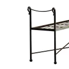 Banco de hierro tubular en diferentes acabados Made in Italy - Praga viadurini