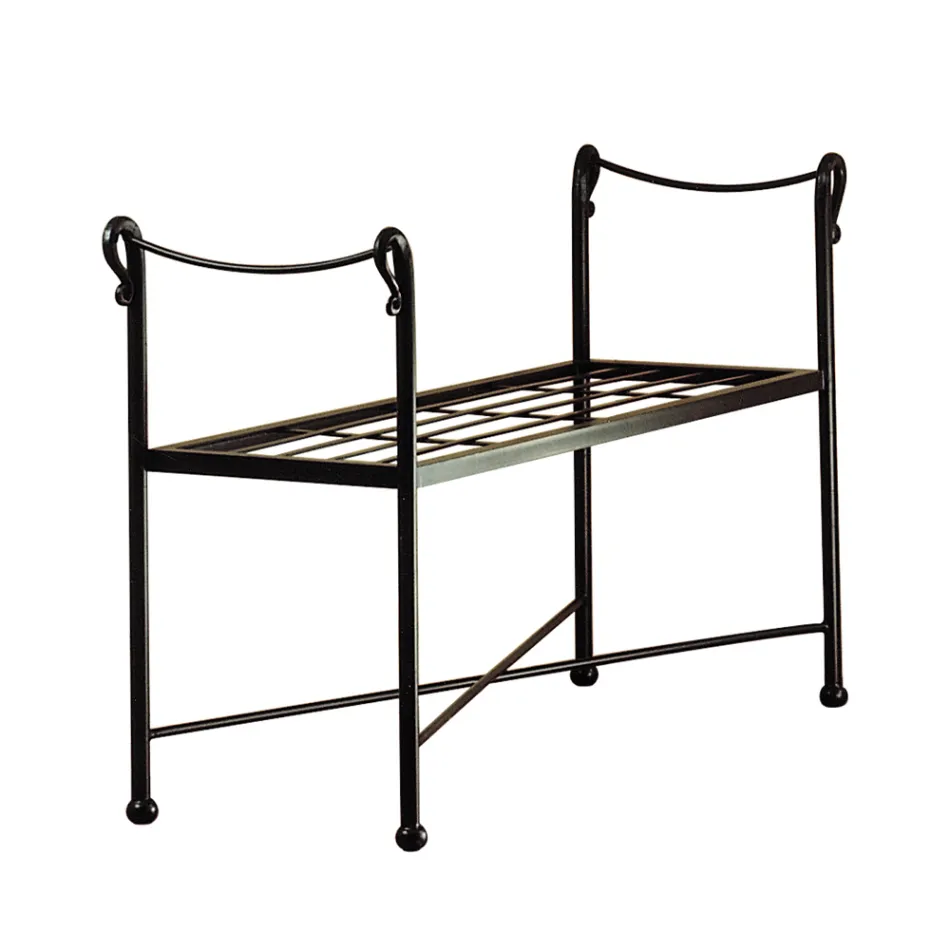 Banco de hierro tubular en diferentes acabados Made in Italy - Praga viadurini