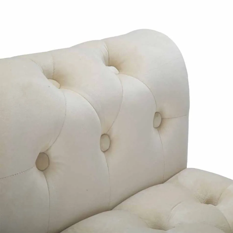 Banco rectangular de diseño moderno en madera y tela - Theodore viadurini