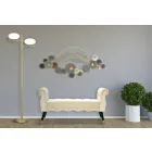 Banco rectangular de diseño moderno en madera y tela - Theodore viadurini