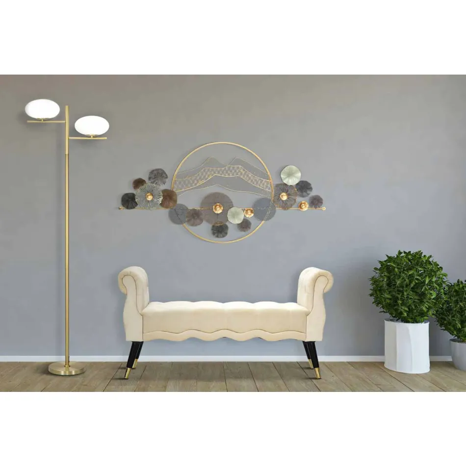 Banco rectangular de diseño moderno en madera y tela - Theodore viadurini