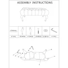 Banco Shabby Chic de Madera con Asiento de Tela Acolchada - Rocchetta viadurini