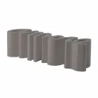 Banco de diseño colorido Slide Love moderno hecho en Italia viadurini