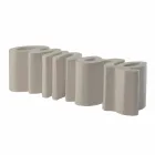 Banco de diseño colorido Slide Love moderno hecho en Italia viadurini