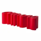 Banco de diseño colorido Slide Love moderno hecho en Italia viadurini