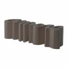 Banco de diseño colorido Slide Love moderno hecho en Italia viadurini