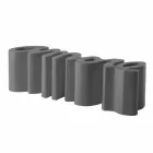 Banco de diseño colorido Slide Love moderno hecho en Italia viadurini