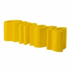 Banco de diseño colorido Slide Love moderno hecho en Italia viadurini