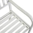 Banco de exterior de metal con mesa retráctil - Graffetta viadurini