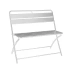 Banco de jardín plegable de metal - Cinta viadurini