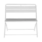 Banco de jardín plegable de metal - Cinta viadurini