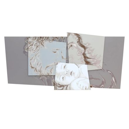 Panel con la Familia Belén Made in Laser Made in Italy - Paola viadurini