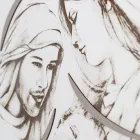 Panel con la Familia Grabada a Láser Made in Italy - Micky viadurini