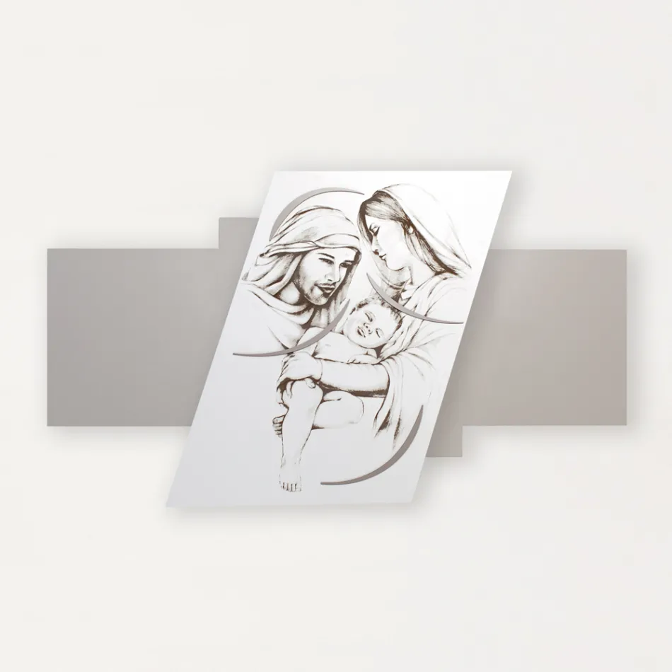 Panel con la Familia Grabada a Láser Made in Italy - Micky viadurini