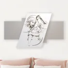 Panel con la Familia Grabada a Láser Made in Italy - Micky viadurini