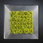 Panel decorativo de pared con flores artificiales Made in Italy - Nunco viadurini