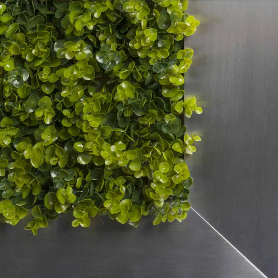 Panel decorativo de metal con flores artificiales Made in Italy - Fiorellino viadurini