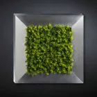 Panel decorativo de metal con flores artificiales Made in Italy - Fiorellino viadurini