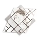 Panel grabado con láser con mujer y niño Made in Italy - Harald viadurini