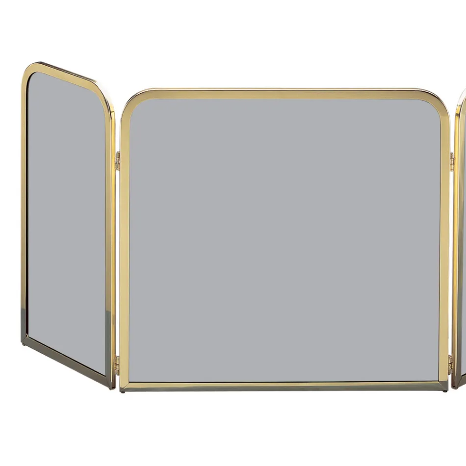 Parachispas de Latón con Cristal Templado Ahumado Made in Italy - Orango viadurini