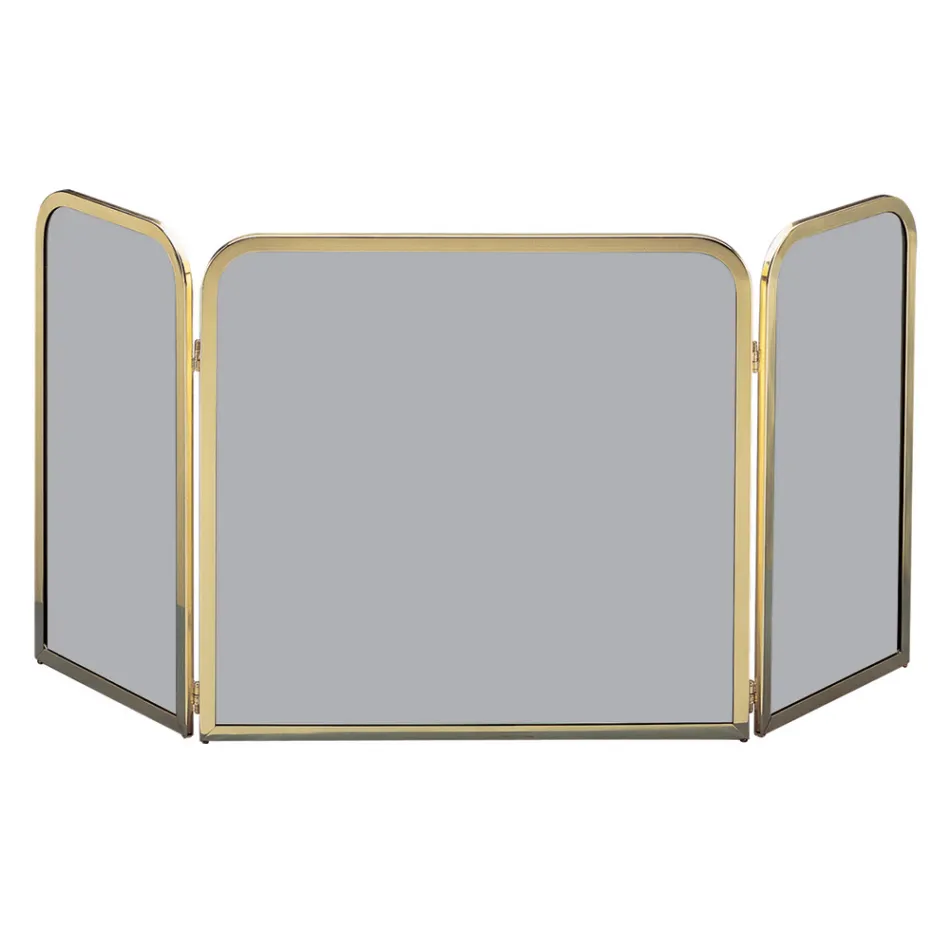 Parachispas de Latón con Cristal Templado Ahumado Made in Italy - Orango viadurini