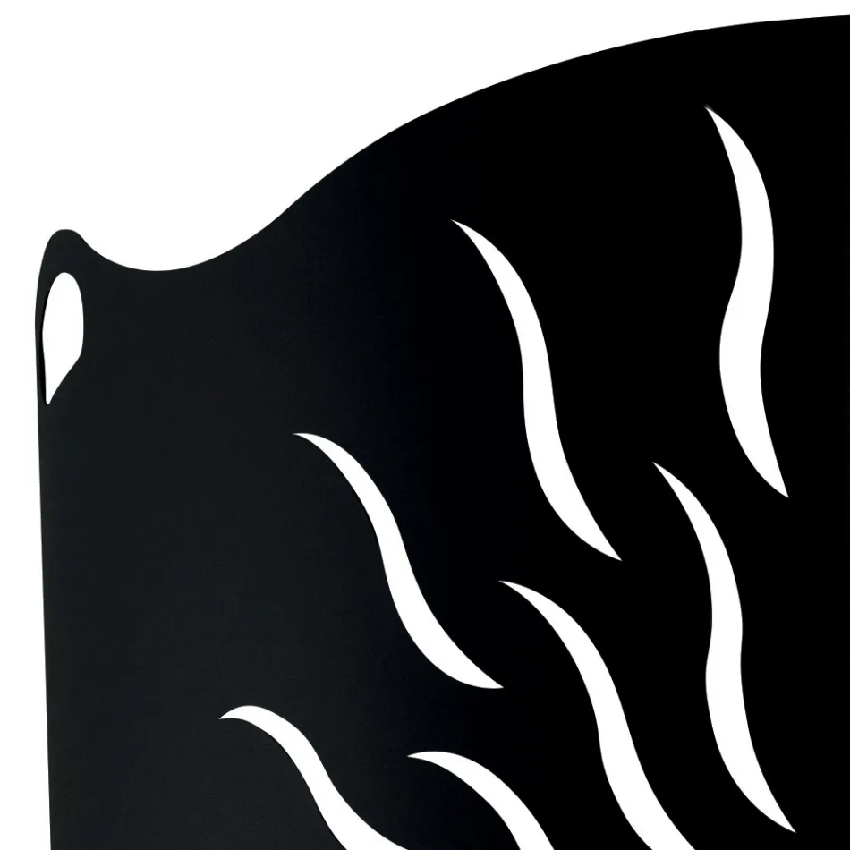 Protector de Estufa Curvo con 2 Puertas de Metal Made in Italy - Pato viadurini